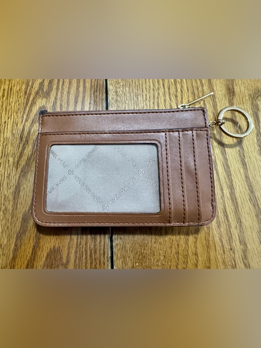 Michael Kors  Logo Zip Card Pouch with Keyring NWOT - Picture 2 of 5
